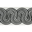 Schumacher Black Giraldi Embroidered Trim