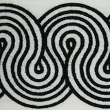 Schumacher Black Giraldi Embroidered Trim