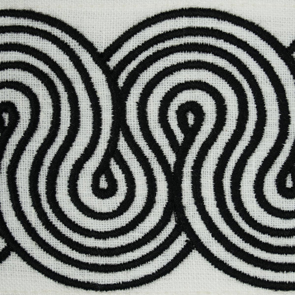 Schumacher Giraldi Embroidered Black Trim