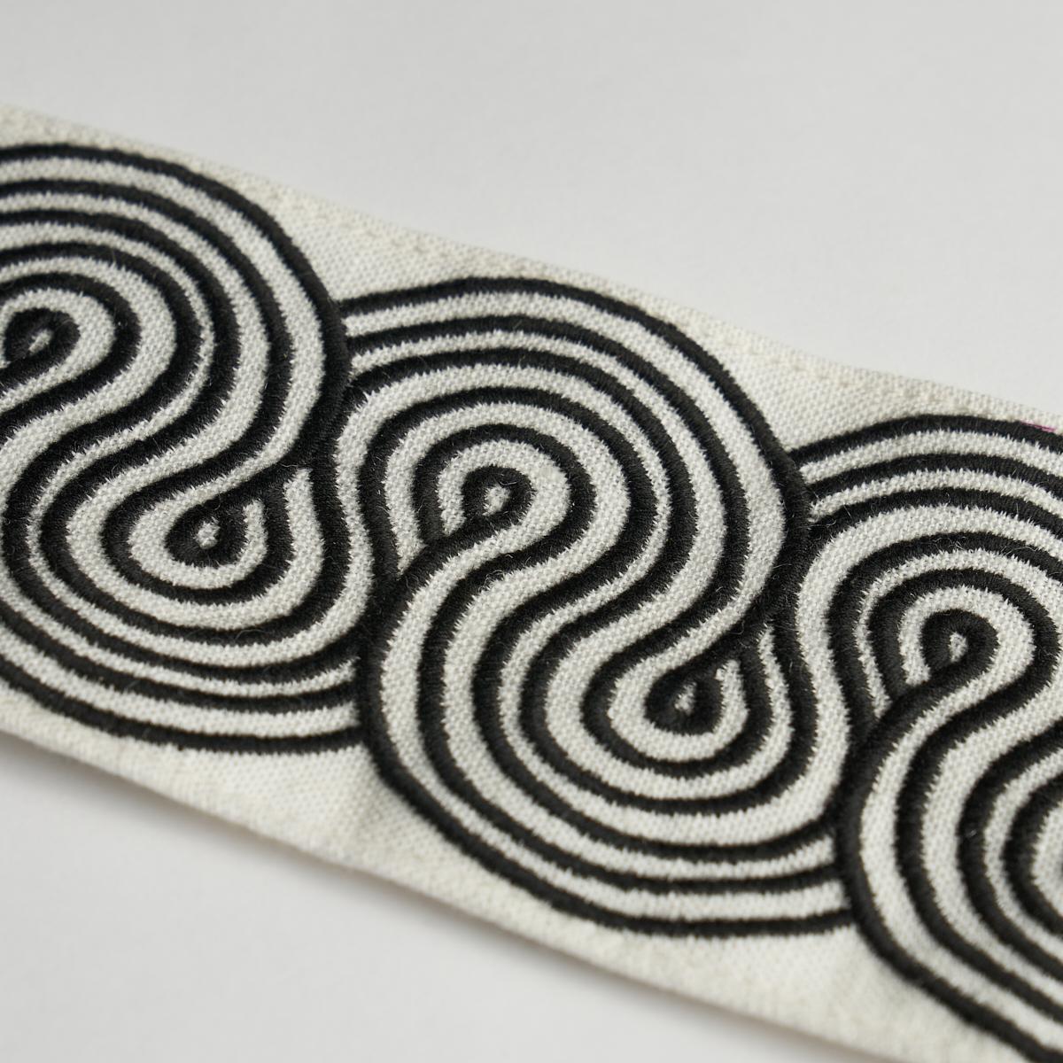 Schumacher Giraldi Embroidered Black Trim