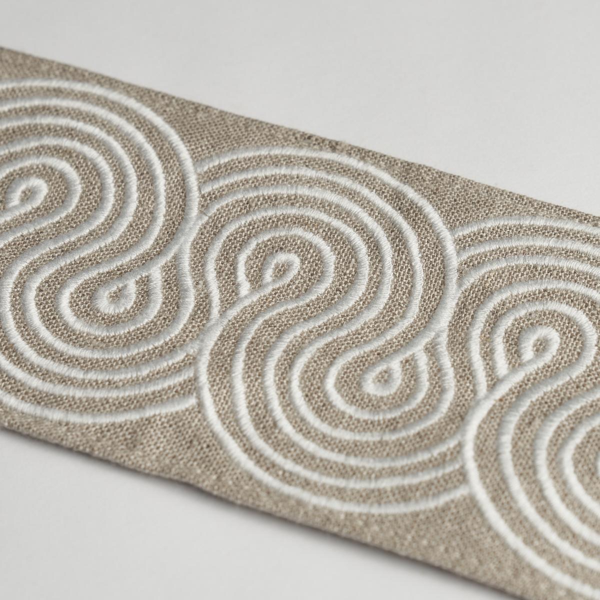 Schumacher Linen Giraldi Embroidered Trim