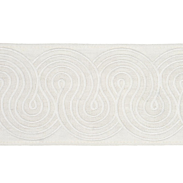 Schumacher Ivory Giraldi Embroidered Trim