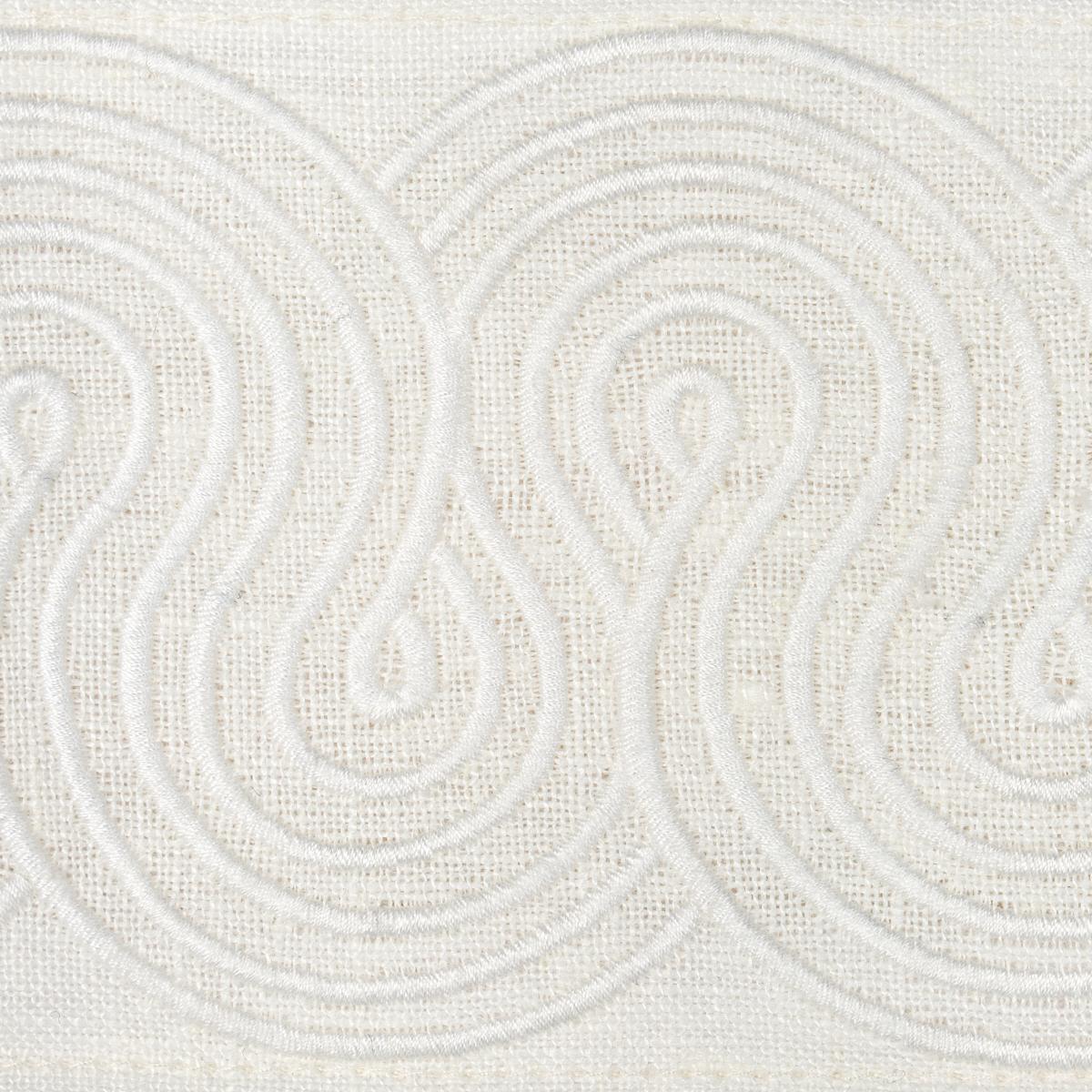Schumacher Ivory Giraldi Embroidered Trim