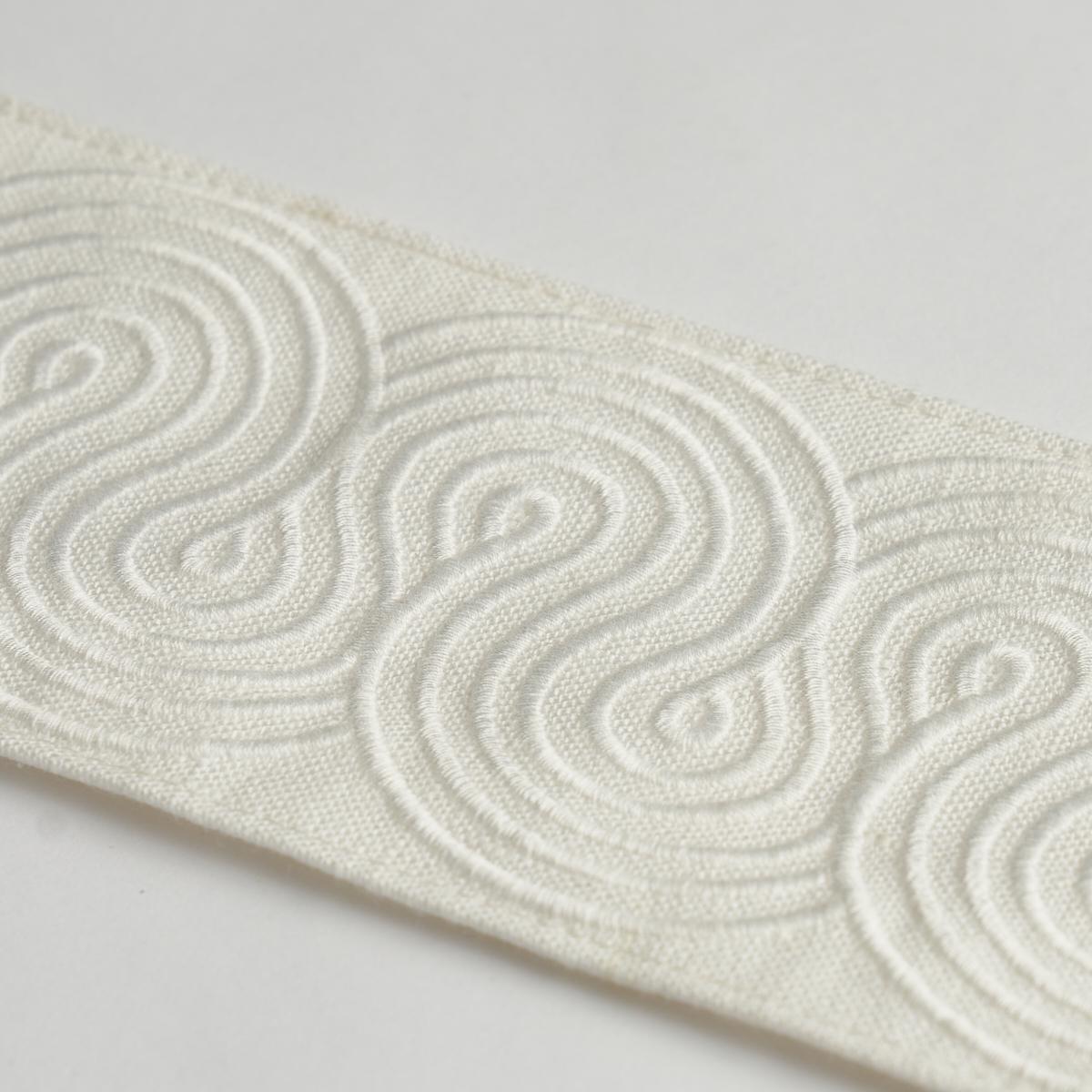 Schumacher Giraldi Embroidered Ivory Trim