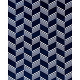 Schumacher Jessie Cut Velvet Navy & White Fabric