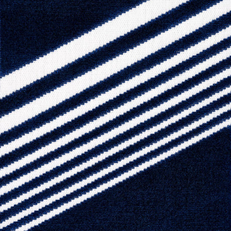 Schumacher Jessie Cut Velvet Navy & White Fabric