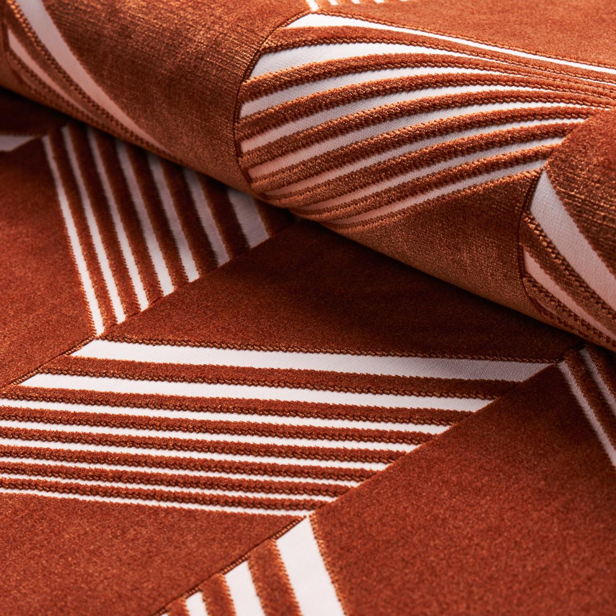 Schumacher Jessie Cut Velvet Camel Fabric