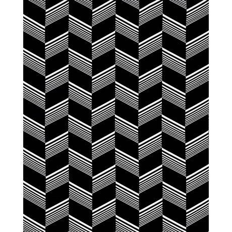 Schumacher Jessie Cut Velvet Black & White Fabric
