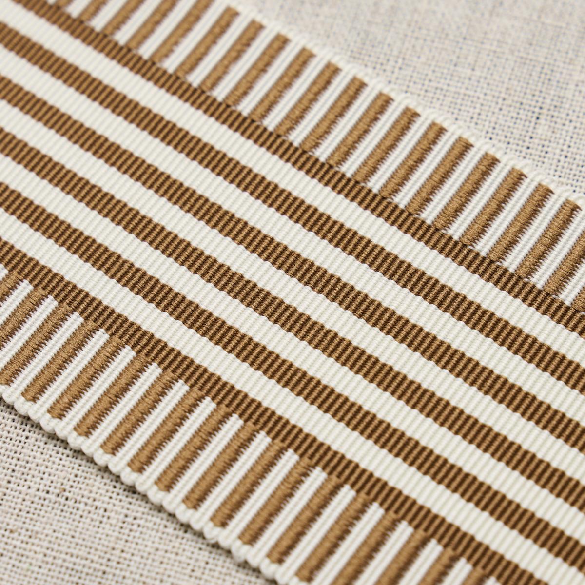 Schumacher Keket Stripe Tape Camel Trim