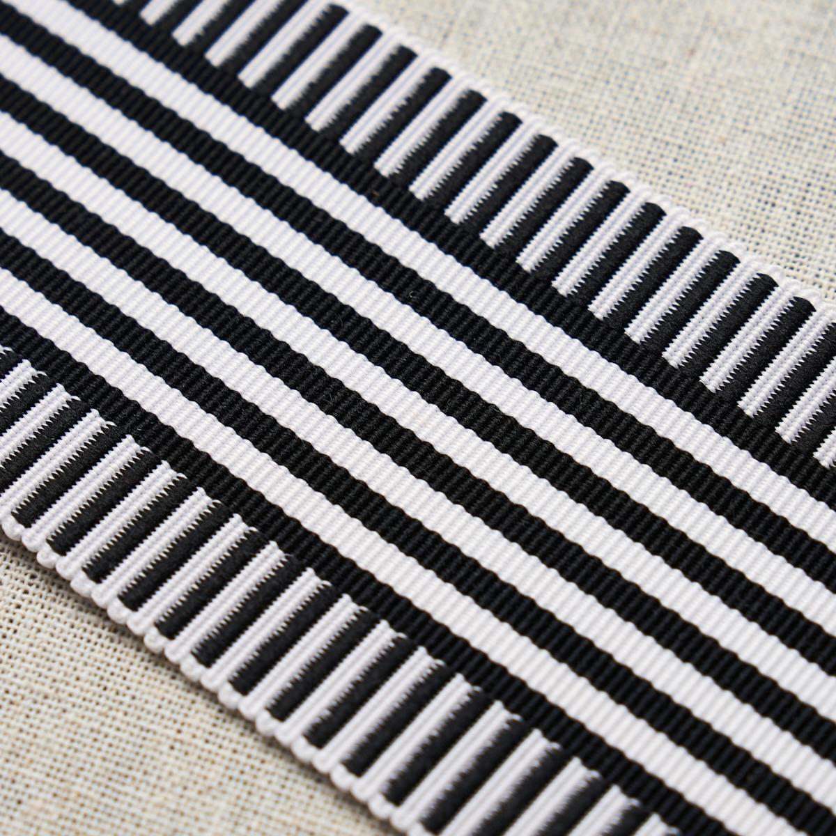 Schumacher Keket Stripe Tape Black Trim