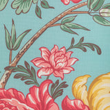 Brunschwig & Fils LUBERON PRINT AQUA/MULTI Fabric