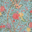 Brunschwig & Fils LUBERON PRINT AQUA/MULTI Fabric