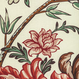 Brunschwig & Fils LUBERON PRINT RED/TEAL Fabric