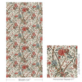 Brunschwig & Fils LUBERON PRINT RED/TEAL Fabric