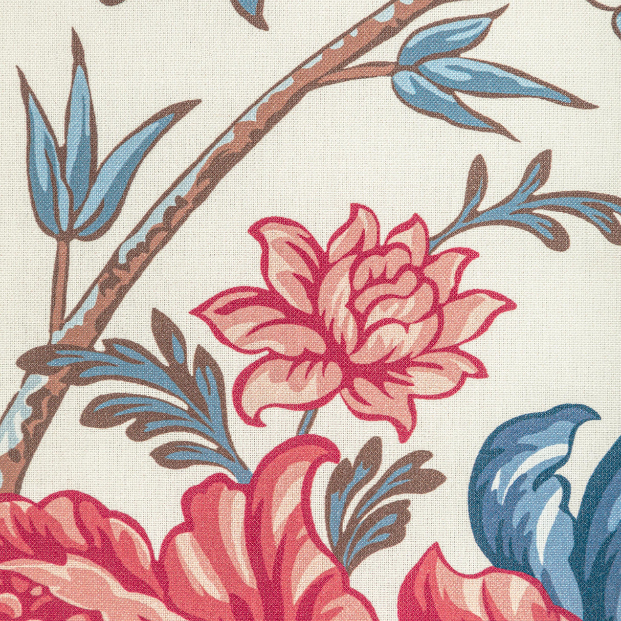 Brunschwig & Fils LUBERON PRINT RED/BLUE Fabric