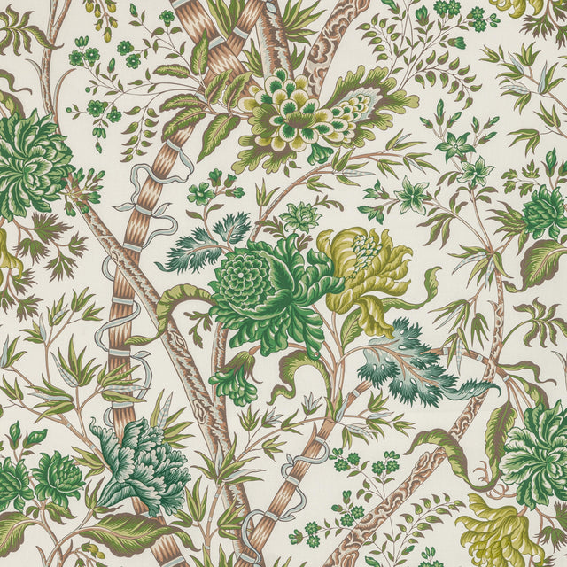Brunschwig & Fils LUBERON PRINT GREEN/LEAF Fabric