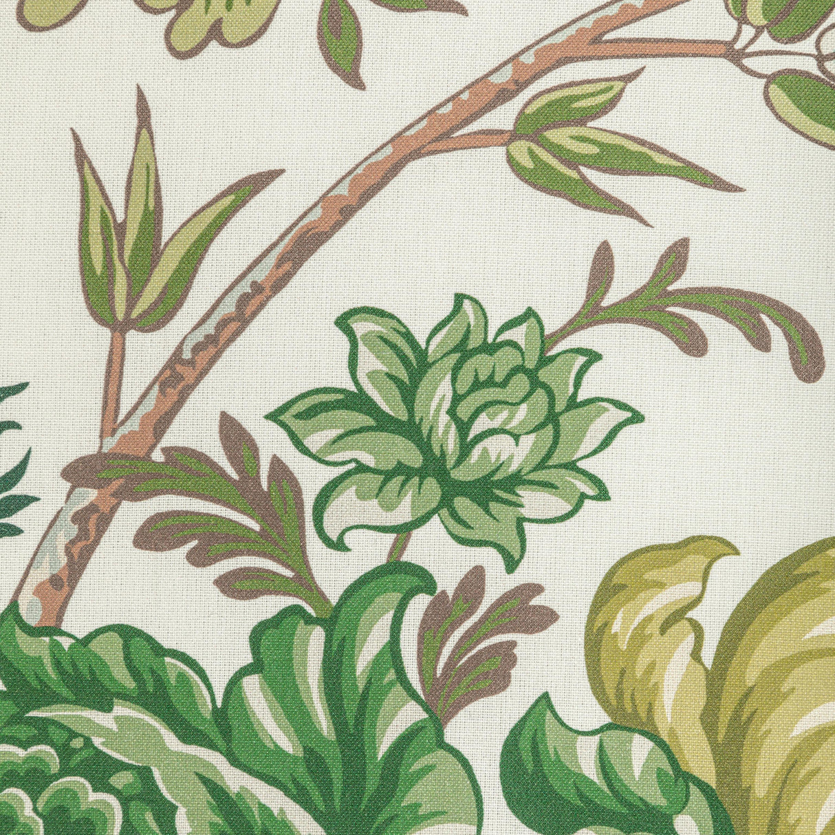 Brunschwig & Fils LUBERON PRINT GREEN/LEAF Fabric