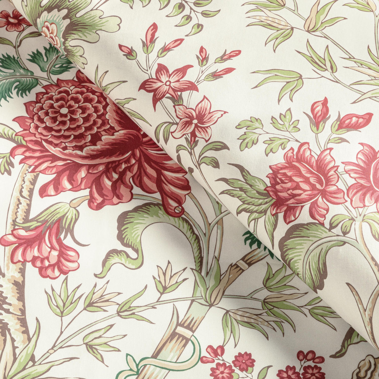 Brunschwig & Fils LUBERON PRINT BERRY/LEAF Fabric