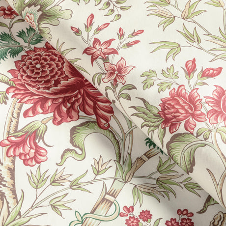Brunschwig & Fils LUBERON PRINT BERRY/LEAF Fabric