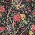 Brunschwig & Fils LUBERON PRINT NOIR/MULTI Fabric