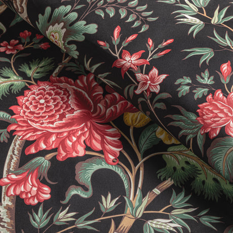 Brunschwig & Fils LUBERON PRINT NOIR/MULTI Fabric