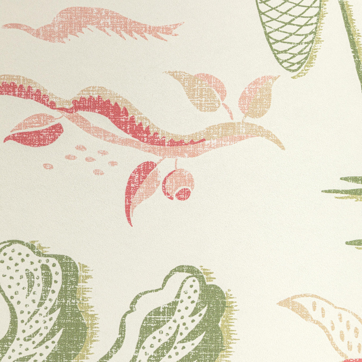 Brunschwig & Fils VALENSOLE PRINT LEAF/ROSE Fabric