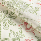 Brunschwig & Fils VALENSOLE PRINT LEAF/ROSE Fabric