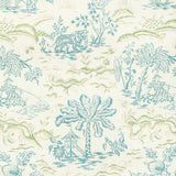 Brunschwig & Fils VALENSOLE PRINT TEAL/LEAF Fabric