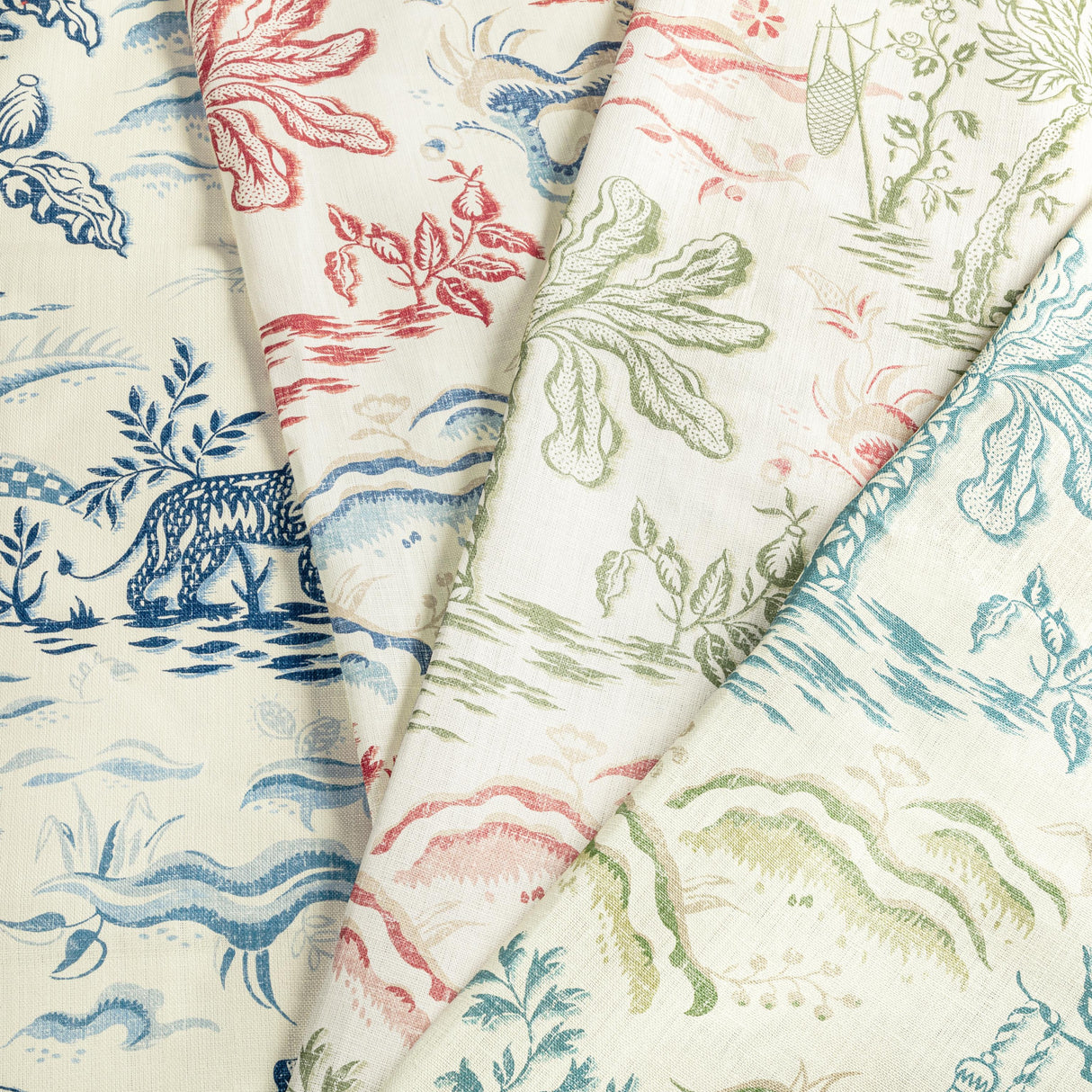 Brunschwig & Fils VALENSOLE PRINT NAVY/SKY Fabric