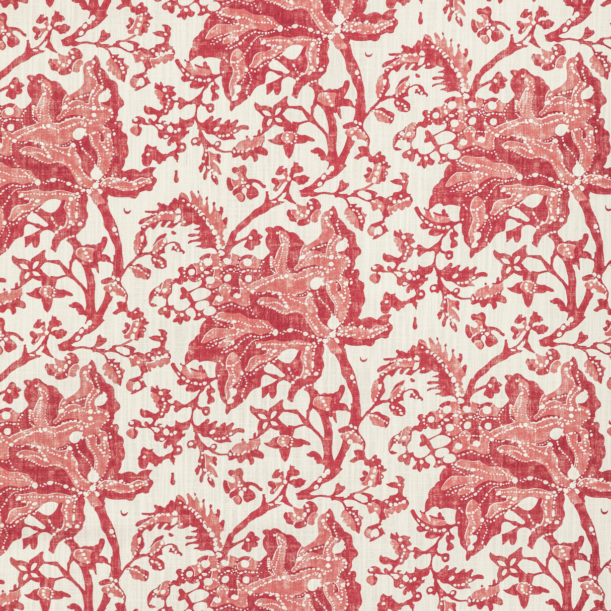 Brunschwig & Fils WEYMOUTH PRINT RED Fabric