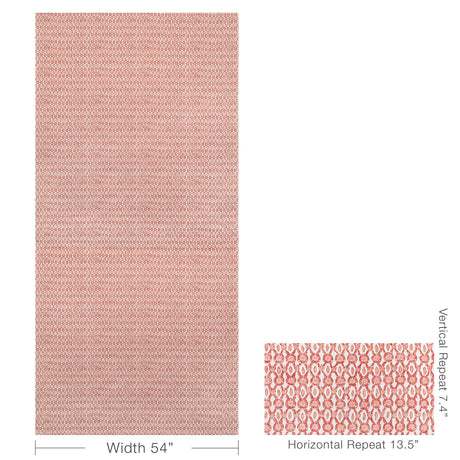 Brunschwig & Fils GALON PRINT CORAL Fabric