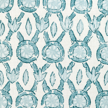 Brunschwig & Fils GALON PRINT AQUA Fabric