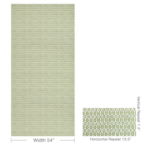 Brunschwig & Fils GALON PRINT LEAF Fabric