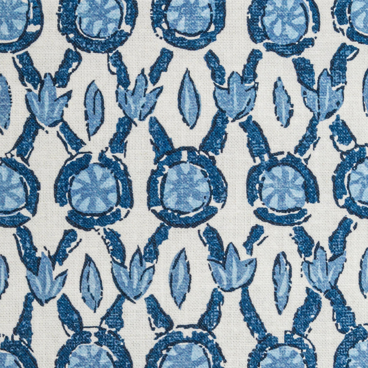 Brunschwig & Fils GALON PRINT BLUE Fabric