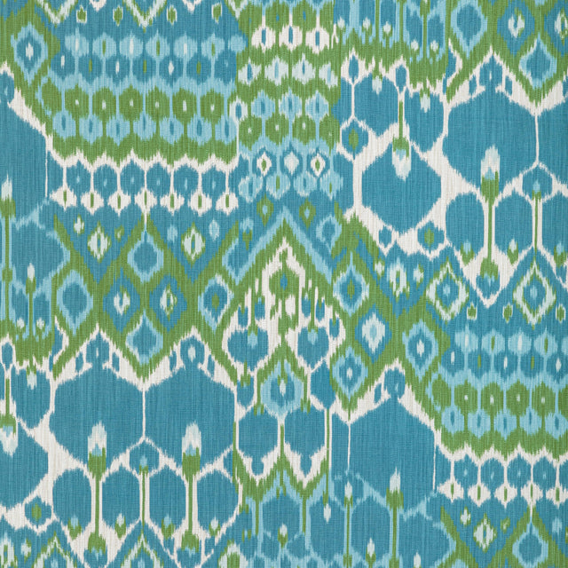 Brunschwig & Fils BONNIEUX PRINT AQUA/LEAF Fabric