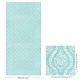 Brunschwig & Fils MARINDOL PRINT AQUA Fabric