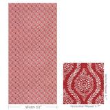 Brunschwig & Fils MARINDOL PRINT RED Fabric