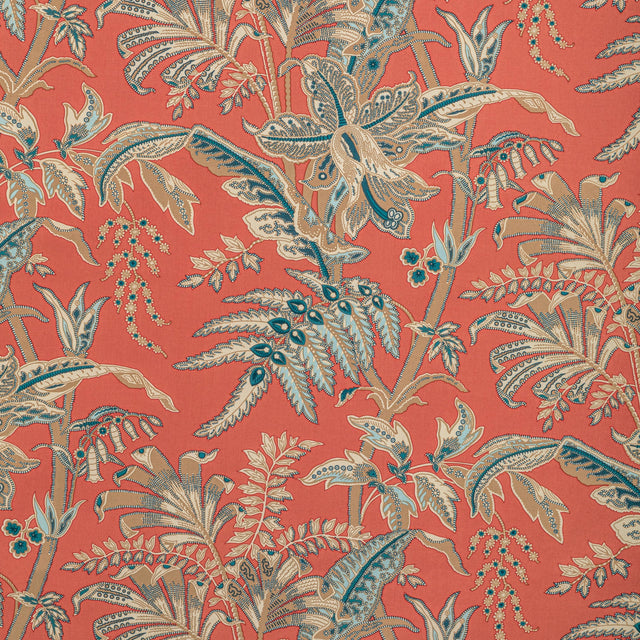 Brunschwig & Fils SEYCHELLES COTTON PRINT CORAL Fabric