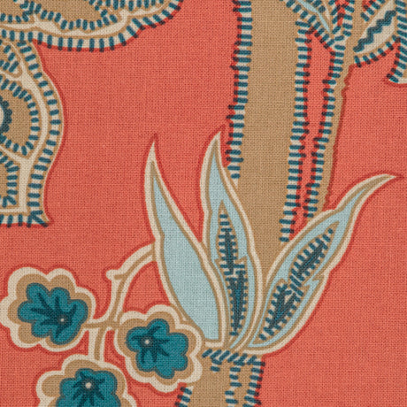 Brunschwig & Fils SEYCHELLES COTTON PRINT CORAL Fabric