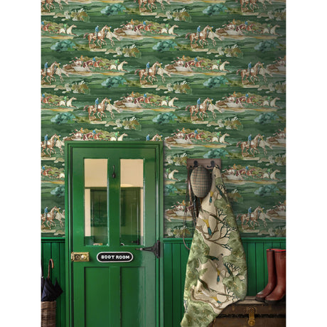 Mulberry FLYING DUCKS EMERALD Fabric