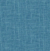 A-Street Prints Emerson Faux Linen Teal Wallpaper