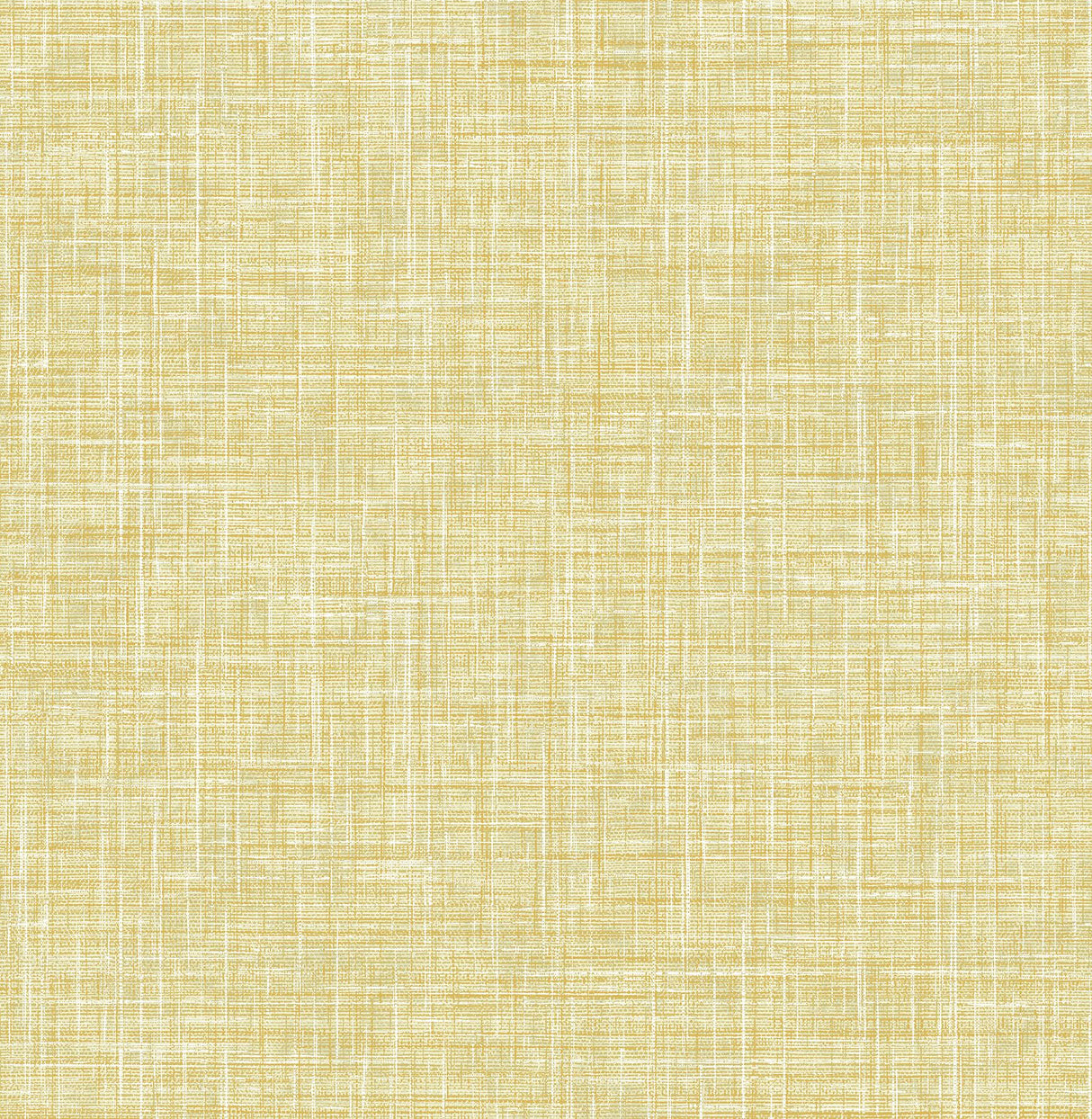 A-Street Prints Emerson Faux Linen Yellow Wallpaper