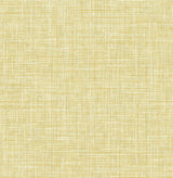 A-Street Prints Emerson Faux Linen Yellow Wallpaper