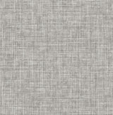 A-Street Prints Emerson Grey Faux Linen Wallpaper