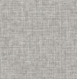 A-Street Prints Emerson Faux Linen Grey Wallpaper