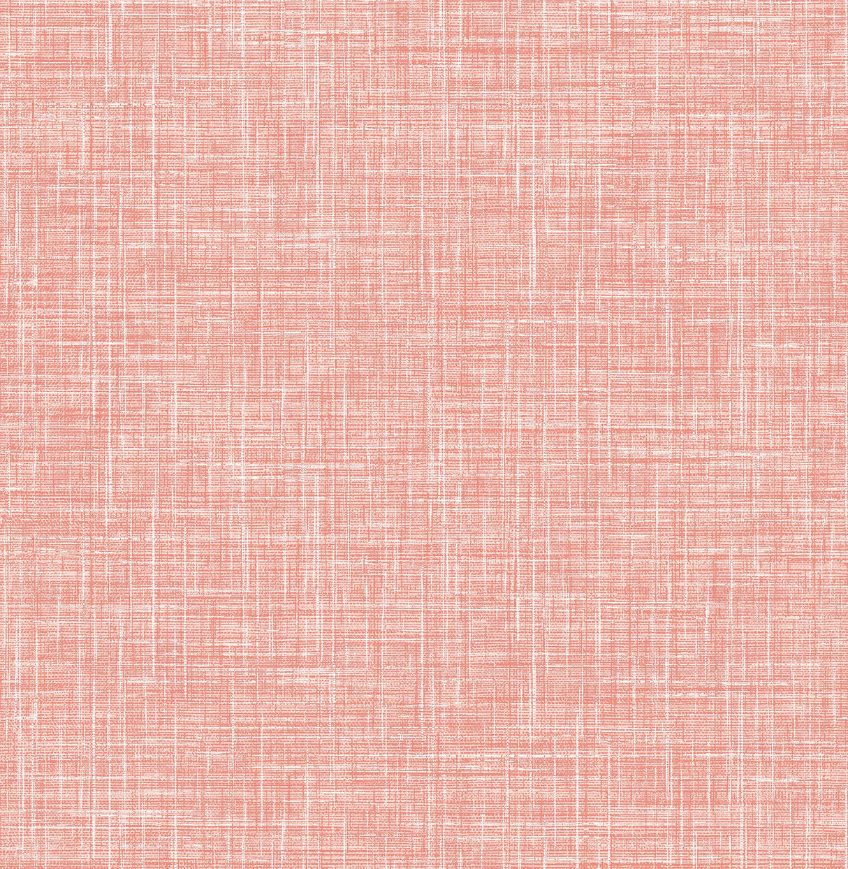 A-Street Prints Emerson Faux Linen Coral Wallpaper
