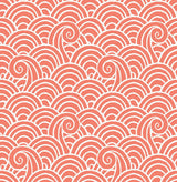 A-Street Prints Alorah Coral Wave Wallpaper