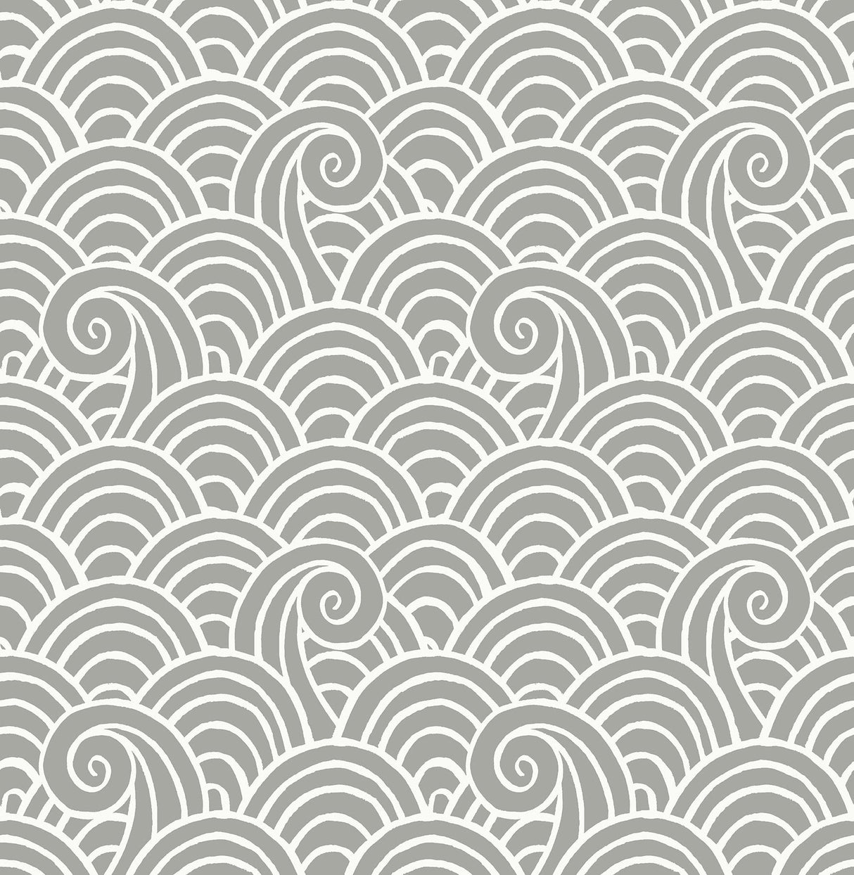 A-Street Prints Alorah Grey Wave Wallpaper