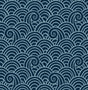 A-Street Prints Alorah Navy Wave Wallpaper