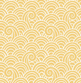 A-Street Prints Alorah Wave Yellow Wallpaper